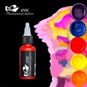 14 Pcs Encre de Tatouage UMIK Akitchen 14 Couleurs Kit 1 once 30ml / Flacon Encre Tatouage Pigment Kit pour Maquillage 3D Bea