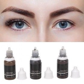 3pcs Pigments de Microblading des Sourcils Encre de Tatouage des Sourcils Pigment de Tatouage Semi-permanent Professionnel Du