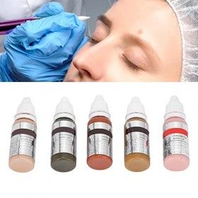 Pigment de microblading, correction de couleur de pigment de tatouage de sourcil de 5pcs 15ml pour le salon de tatouage de dé