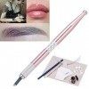 Maquillage Sourcils Tatouage Ensemble dExercice Micro Aiguille Stylo + de Microblading Anneaux Pigment Fausses Peaux Pratiqu