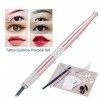 Maquillage Sourcils Tatouage Ensemble dExercice Micro Aiguille Stylo + de Microblading Anneaux Pigment Fausses Peaux Pratiqu