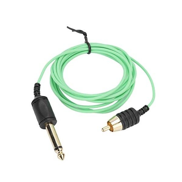 Cordon de Câble de Pince de Tatouage Professionnel, Bonne Transmission Cordon Dalimentation de Tatouage Cordon RCA étroiteme