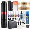 HAWINK Kit de stylo de tatouage Machine à pistolet rotatif avec alimentation sans fil pour tatouage 20 pièces cartouche 7 enc