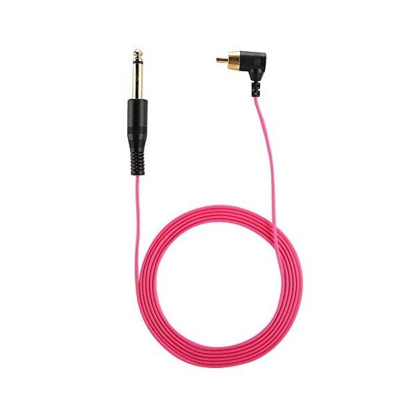 Cordon de pince de tatouage, connecteur de ligne de câble RCA accessoire dalimentation de Machine de tatouage cordon de pinc