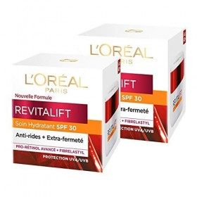 Loréal Paris Revitalift Soin De Jour Hydratant Protection Solaire Spf 30 50 Ml - Lot De 2