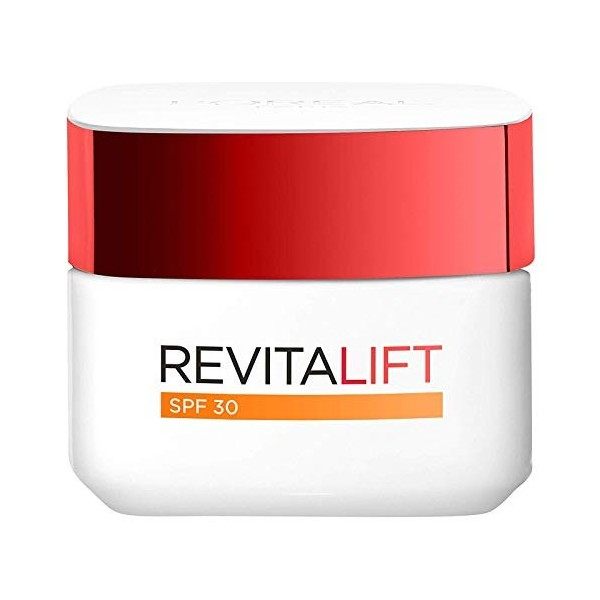 Loréal Paris Revitalift Soin De Jour Hydratant Protection Solaire Spf 30 50 Ml - Lot De 2 Crème Jour et Nuit