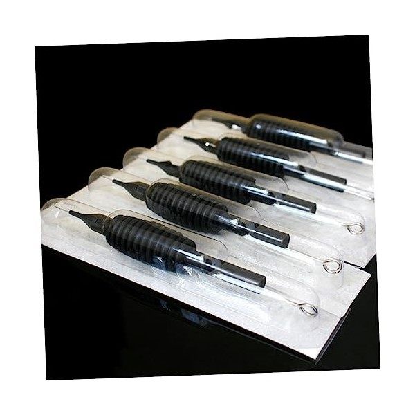 Beavorty 5 Pièces Tubes En Acier Inoxydable Fournitures Tubes 9Rs LAiguille Tubes Et Poignées Jetables Noirs Aiguilles Tubes