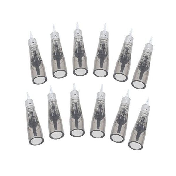 minkissy 12 Pièces Sans Lin Machine À Broder Aiguille Aiguilles DOmbrage De Tatouage Aiguille Et Poke Aiguilles Et Tubes De 