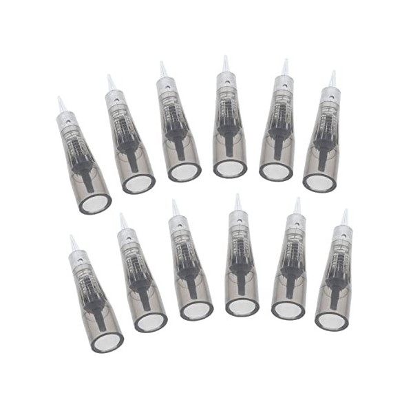 minkissy 12 Pièces Sans Lin Machine À Broder Aiguille Aiguilles DOmbrage De Tatouage Aiguille Et Poke Aiguilles Et Tubes De 