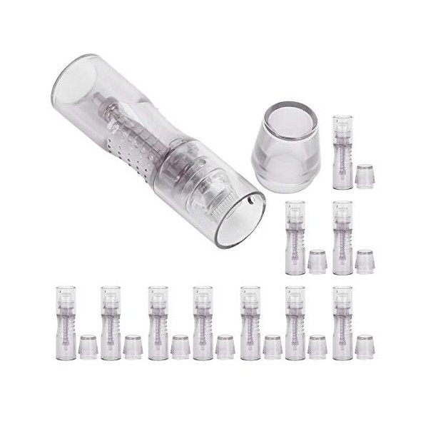 10pcs Micro-aiguille Microblading - pour machine à tatouer à aiguilles gratuites Nano Microneedles - Rajeunissement de la pea