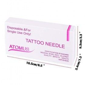 FRCOLOR 50Pcs Aiguilles De Doublure Rondes Aiguille Jetable Aiguilles De Doublure Jetables Équipement De Tatouage Aiguille Lo