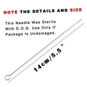 Beavorty 50Pcs Jetable Neddle 5Rl Aiguilles Rondes Liner Aiguilles Équipement De Tatouage Longue Aiguille Jetable M1 5Rl Aigu