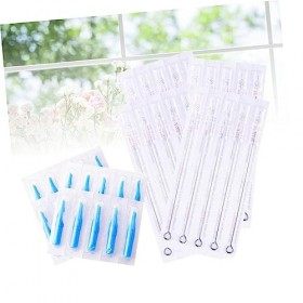 minkissy 100 Pièces Outils Jetables Pointe DAiguille Jetable Aiguille Jetable Équipement De Tatouage Jetable Aiguille Kit Ai