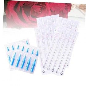 FRCOLOR 100 Pièces Aiguille Jetable Pointe Aiguille Ensemble Outils Jetables Équipement De Tatouage Jetable Aiguille Jetable