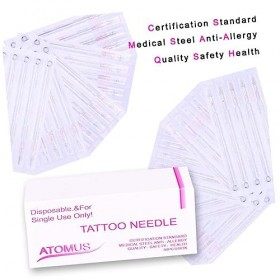 FOMIYES 100 Pièces Aiguilles De Doublure Rondes Aiguille Sécante Jetable Aiguille Sécante Outil Consommables Aiguilles M1 Jet