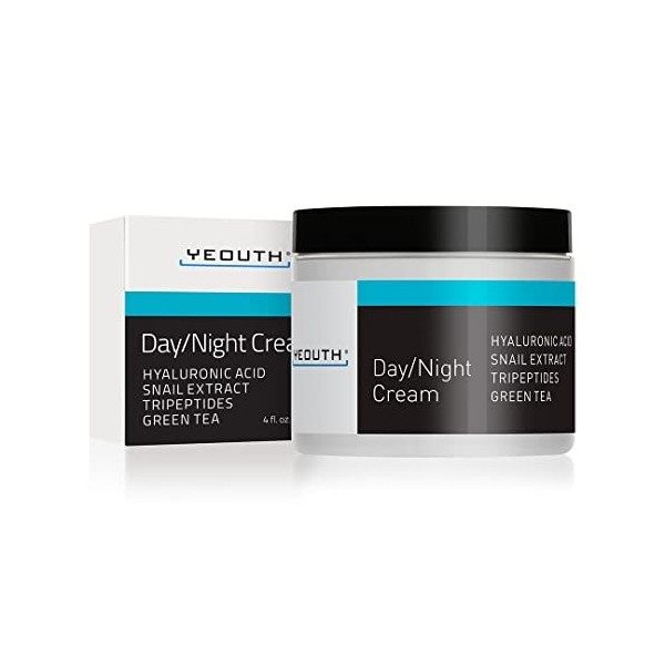 YEOUTH Jour/Nuit Creme, Creme Hydratante Visage avec Acide Hyaluronique, Creme Anti Rides Femme et Homme/Anti Cerne/Creme Ant...