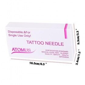 minkissy 100 Pièces Aiguille Jetable Outils Jetables Aiguille Kit Équipement De Tatouage Consommables Ensemble Jetable Aiguil
