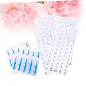 Beaupretty 100Pcs Neddle Kit Jetable Neddle Outils Jetables Suite Équipement De Tatouage Jetable Neddle Set Pointe DAiguille