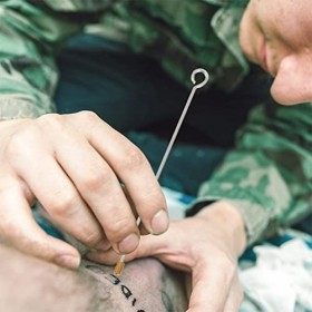 Aiguilles de Tatouage Barres de Piston de Précision: Aiguilles de Tatouage 10Pcs Aiguilles Assorties Assorties Taille 75Mm 87