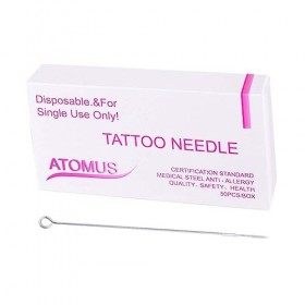 minkissy 100Pcs Jetable Neddle Ronde Liner Aiguilles Jetables Liner Aiguilles Outil Consommables Jetables M1 Aiguilles Aiguil