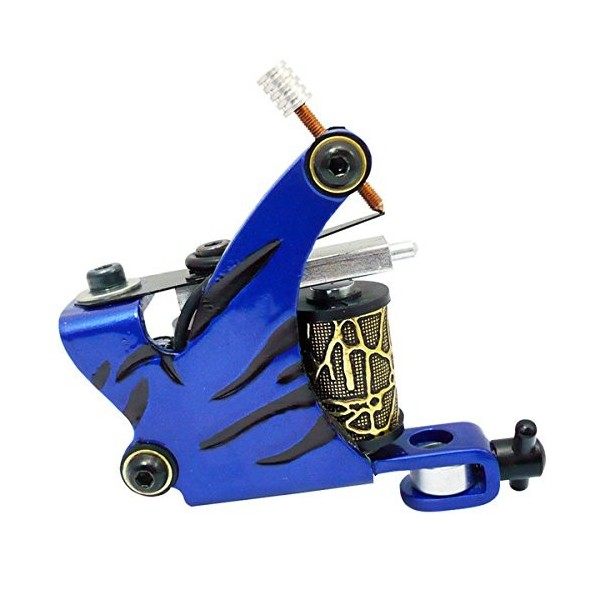 Solong Tattoo® Machine a Tatouer 2 Machine Tatouage Professionnelles 54 Encres Source de Courant Pédale Les TK210