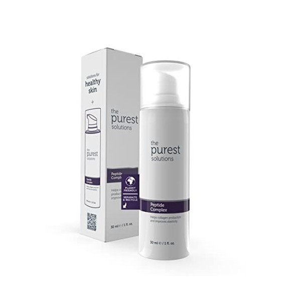 The Purest Solutions Peptide Complex Serum - Skin Rejuvenation & Anti-Aging Care - Supports the Collagen Fiber Network - Anti...
