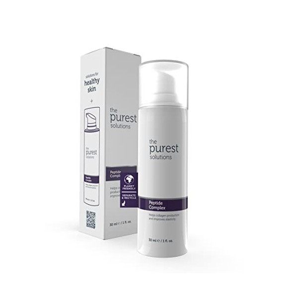 The Purest Solutions Peptide Complex Serum - Skin Rejuvenation & Anti-Aging Care - Supports the Collagen Fiber Network - Anti