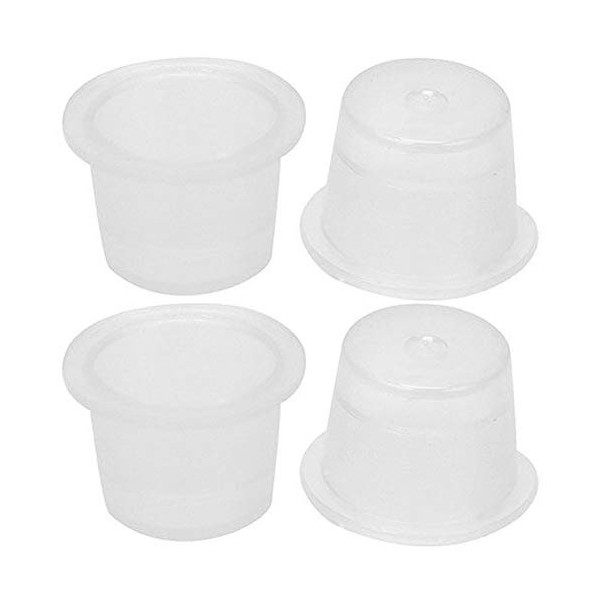 100pcs plastique jetables Coupes dencre permanente Tattoo Maquillage pigment clair Porte-Container Cap Tattoo Accessoires