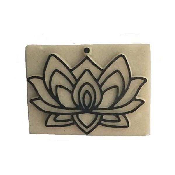 Pierre Tatouage Temporaire en résine Magic Tattoo-LOTUS 4,5cm X 6,2 CM pierre seule sans le kit encre 