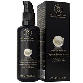 Retinol Serum Visage Bio 100ml, Enrichie en Acide Hyaluronique, Vitamine C et Aloe Vera pour un Effet Anti Rides Puissant Imm...