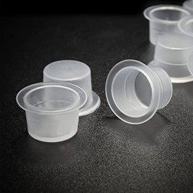 500 Pièces Cup Tatouage, 12mm Moyennes Encre de Tatouage Gobelets, pour Tattoo Ink Tattoo Zubehör