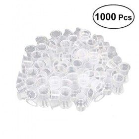ULTNICE Lot de 1 000 capsules de tatouage, maquillage, Taille S, 8 mm