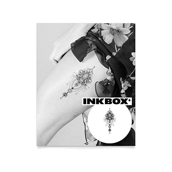 Inkbox Temporary Tattoos, Semi-Permanent Tattoo, One Premium Easy Long Lasting, Waterproof Temp Tattoo with For Now Ink - Las