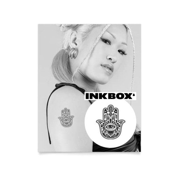 Inkbox Temporary Tattoos, Semi-Permanent Tattoo, One Premium Easy Long Lasting, Waterproof Temp Tattoo with For Now Ink - Las