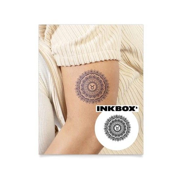 Inkbox Temporary Tattoos, Semi-Permanent Tattoo, One Premium Easy Long Lasting, Waterproof Temp Tattoo with For Now Ink - Las