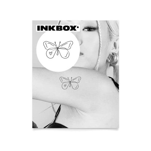 Inkbox Temporary Tattoos, Semi-Permanent Tattoo, One Premium Easy Long Lasting, Waterproof Temp Tattoo with For Now Ink - Las