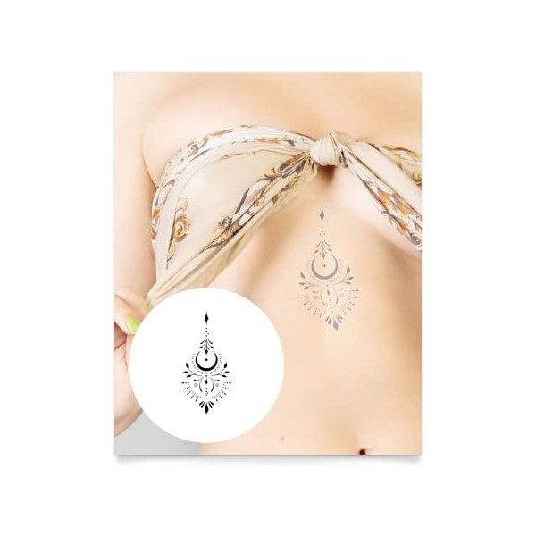 Inkbox Temporary Tattoos, Semi-Permanent Tattoo, One Premium Easy Long Lasting, Waterproof Temp Tattoo with For Now Ink - Las