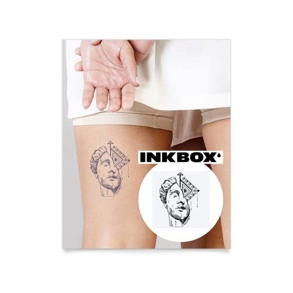 Inkbox Temporary Tattoos, Semi-Permanent Tattoo, One Premium Easy Long Lasting, Waterproof Temp Tattoo with For Now Ink - Las