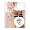 Inkbox Temporary Tattoos, Semi-Permanent Tattoo, One Premium Easy Long Lasting, Waterproof Temp Tattoo with For Now Ink - Las