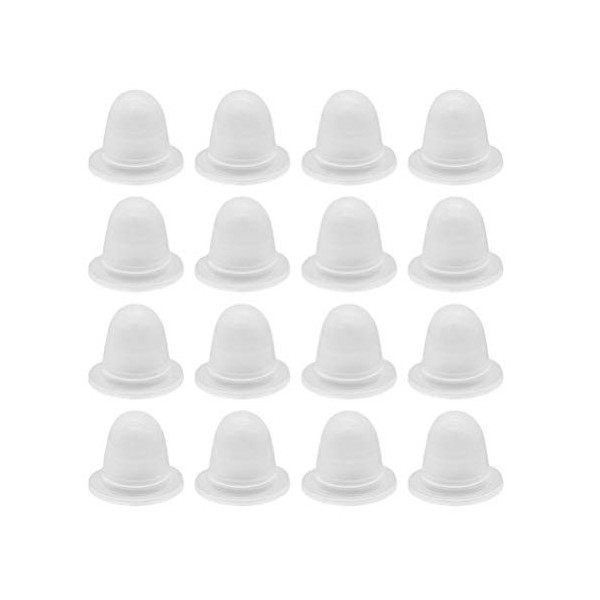 SUPVOX 200pcs Tattoo Ink Cup Disposable Silicone Pigment Caps U Shaped Tattooing Makeup Supplies Large Size 