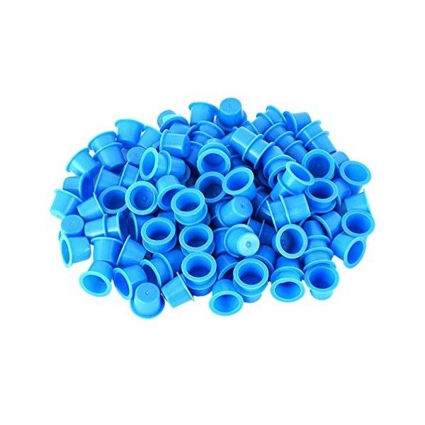 Artibetter 100pcs Plastic Tattoo Machine Ink Cups Caps Supplies for Ink Needles Tattoo Pigment Cups Tattoo Supplies