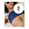 Inkbox Temporary Tattoos, Semi-Permanent Tattoo, One Premium Easy Long Lasting, Waterproof Temp Tattoo with For Now Ink - Las