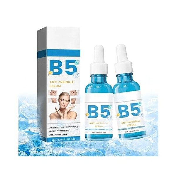 B5 Anti-Wrinkle Serum, Hyaluronic Acid Serum for Face with Vitamin B5 Hydrating Serum to Plump Facial Hydrating Skin Firming 