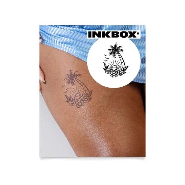 Inkbox Temporary Tattoos, Semi-Permanent Tattoo, One Premium Easy Long Lasting, Waterproof Temp Tattoo with For Now Ink - Las