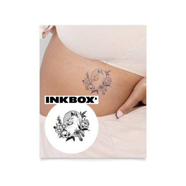 Inkbox Temporary Tattoos, Semi-Permanent Tattoo, One Premium Easy Long Lasting, Waterproof Temp Tattoo with For Now Ink - Las