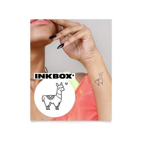 Inkbox Temporary Tattoos, Semi-Permanent Tattoo, One Premium Easy Long Lasting, Waterproof Temp Tattoo with For Now Ink - Las