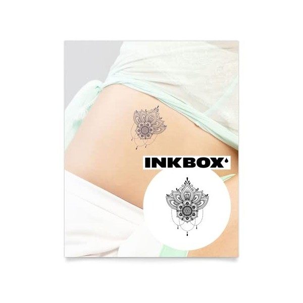 Inkbox Temporary Tattoos, Semi-Permanent Tattoo, One Premium Easy Long Lasting, Waterproof Temp Tattoo with For Now Ink - Las