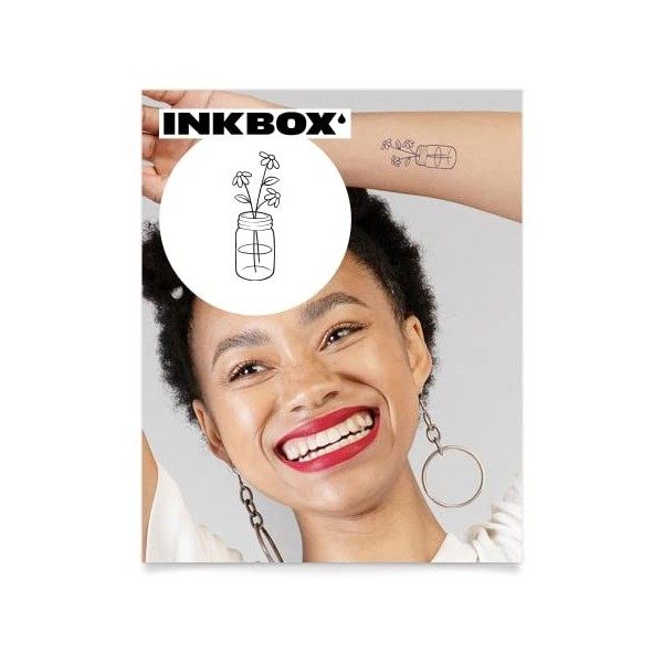 Inkbox Temporary Tattoos, Semi-Permanent Tattoo, One Premium Easy Long Lasting, Waterproof Temp Tattoo with For Now Ink - Las