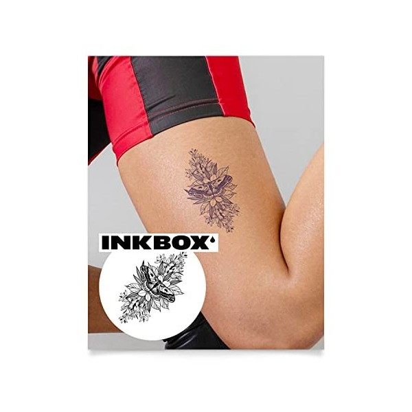 Inkbox Temporary Tattoos, Semi-Permanent Tattoo, One Premium Easy Long Lasting, Waterproof Temp Tattoo with For Now Ink - Las