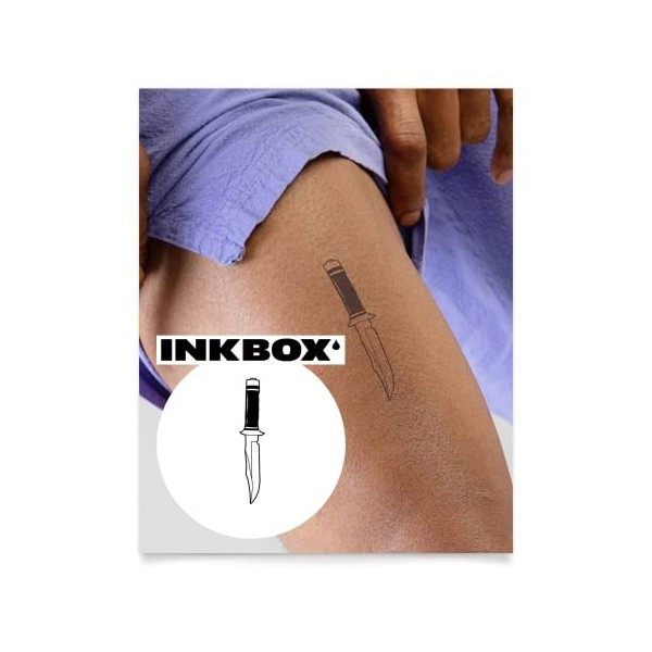 Inkbox Temporary Tattoos, Semi-Permanent Tattoo, One Premium Easy Long Lasting, Waterproof Temp Tattoo with For Now Ink - Las